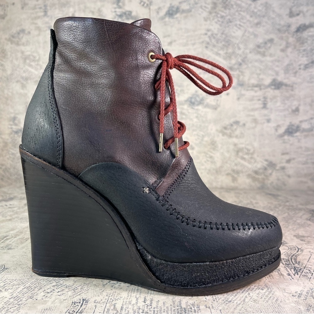 rag & bone Odval Two-Tone Desert Wedge Boots